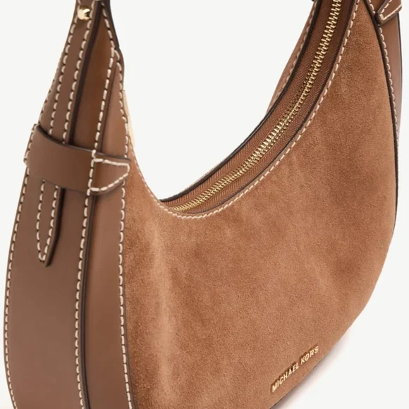 Michael Kors Brown Leather Preston Shoulder Bag NWOT - Picture 3 of 8